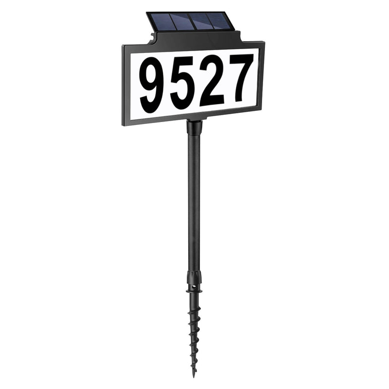 LeiDrail Solar Address Sign | Illuminated House Number Sign Waterproof | LeiDrail