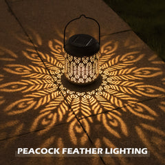 Solar Lanterns Outdoor Hanging | Metal Table Lights Waterproof